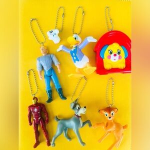 Vintage 90s y2k Toy Keychain Bag Charm | CHOOSE YOUR KEYCHAIN